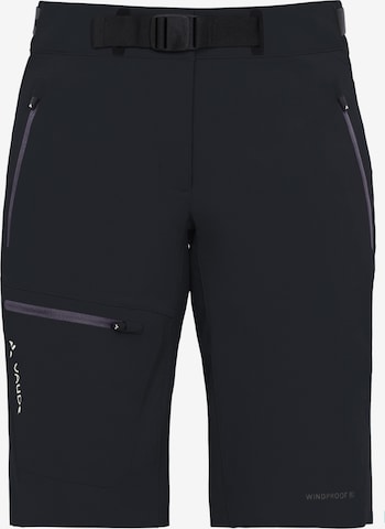 VAUDE Regular Workout Pants 'Badile' in Black: front