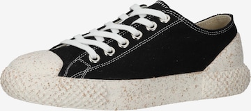 Baskets basses Asportuguesas en noir : devant