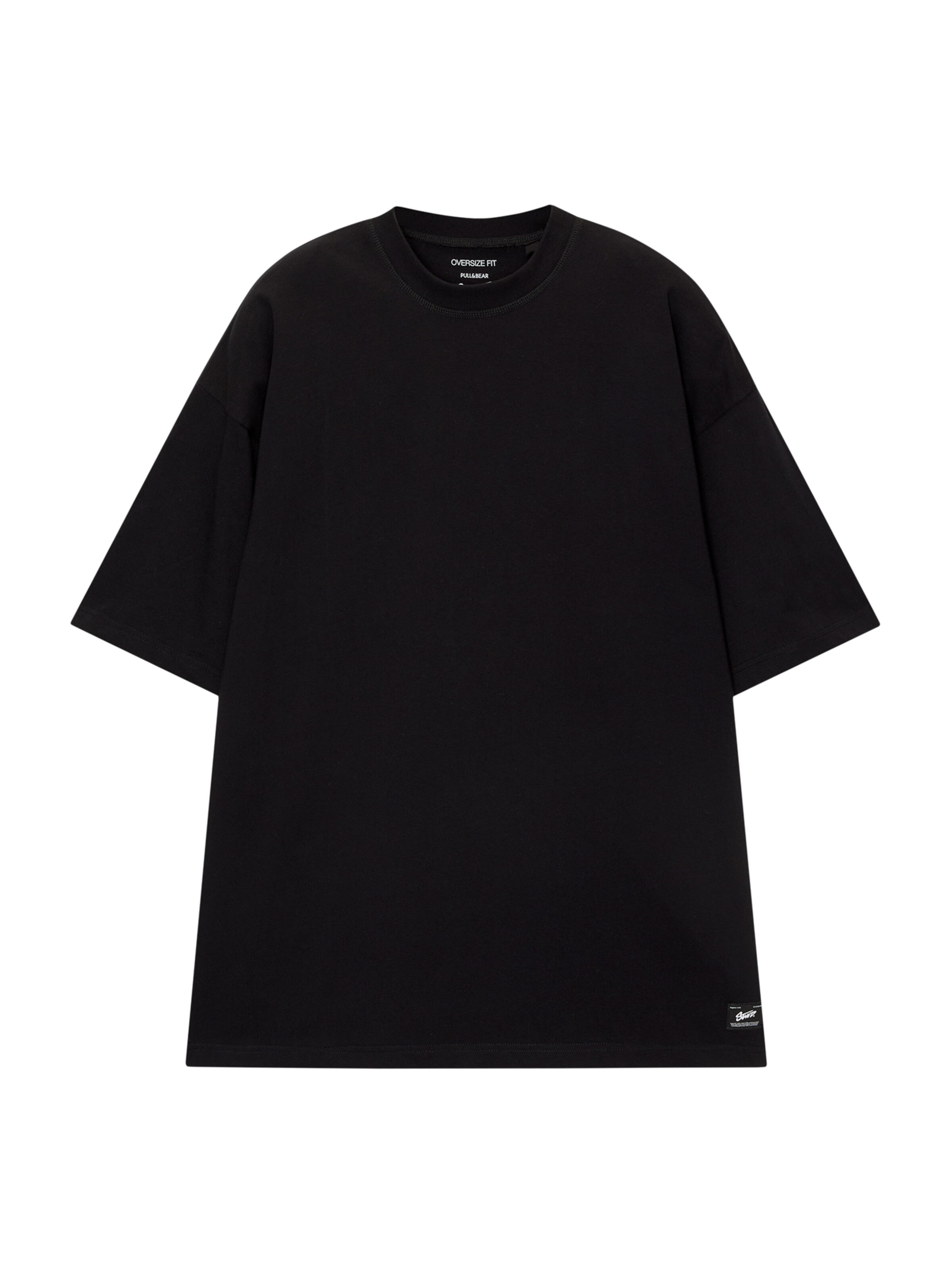 Pull&Bear Koszulka w kolorze czarny: przód