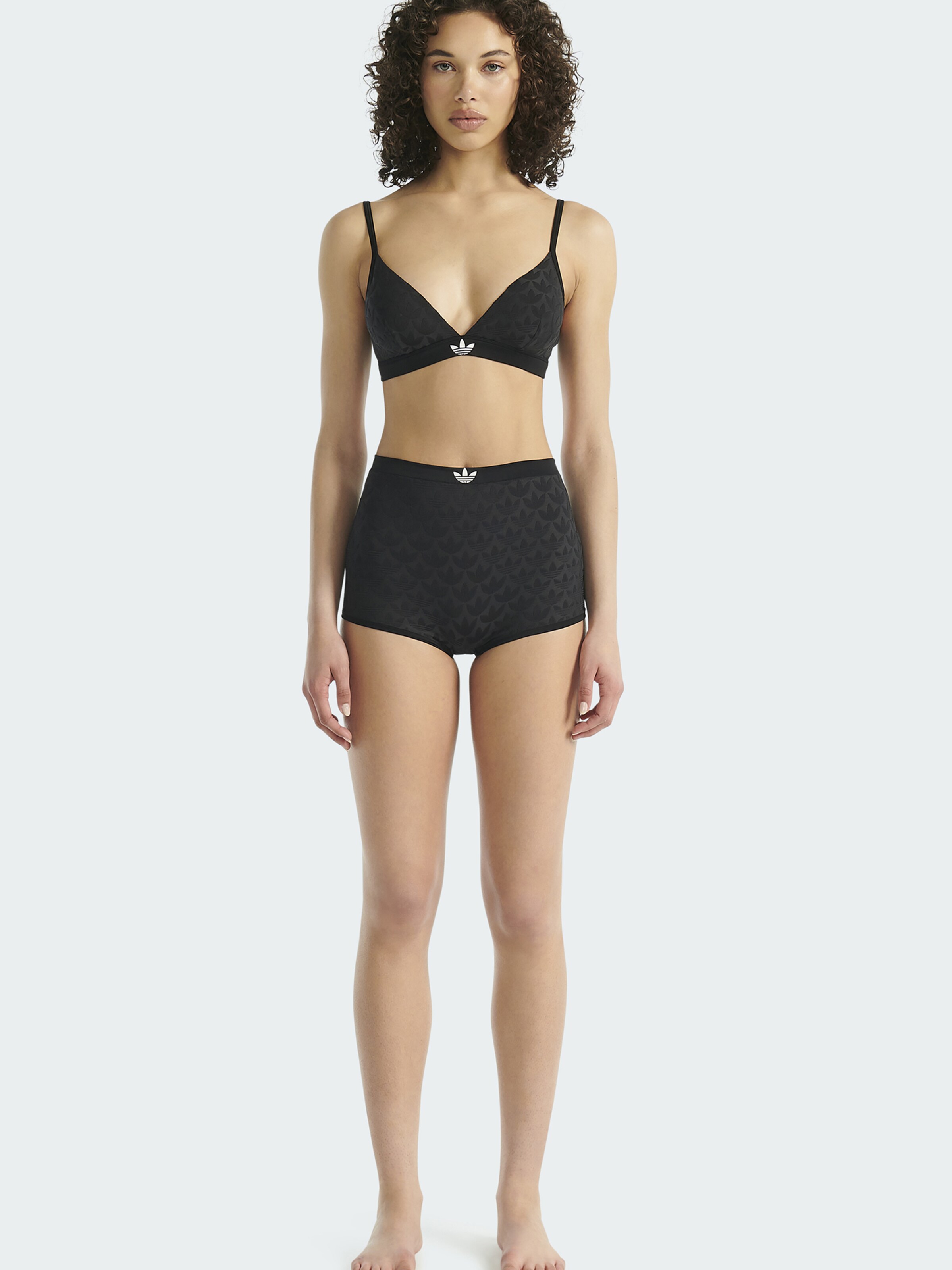 ADIDAS ORIGINALS Panty ' Microterrot Monogram ' in Black