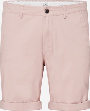 Pantalon chino 'Dave' JACK & JONES en rose : devant