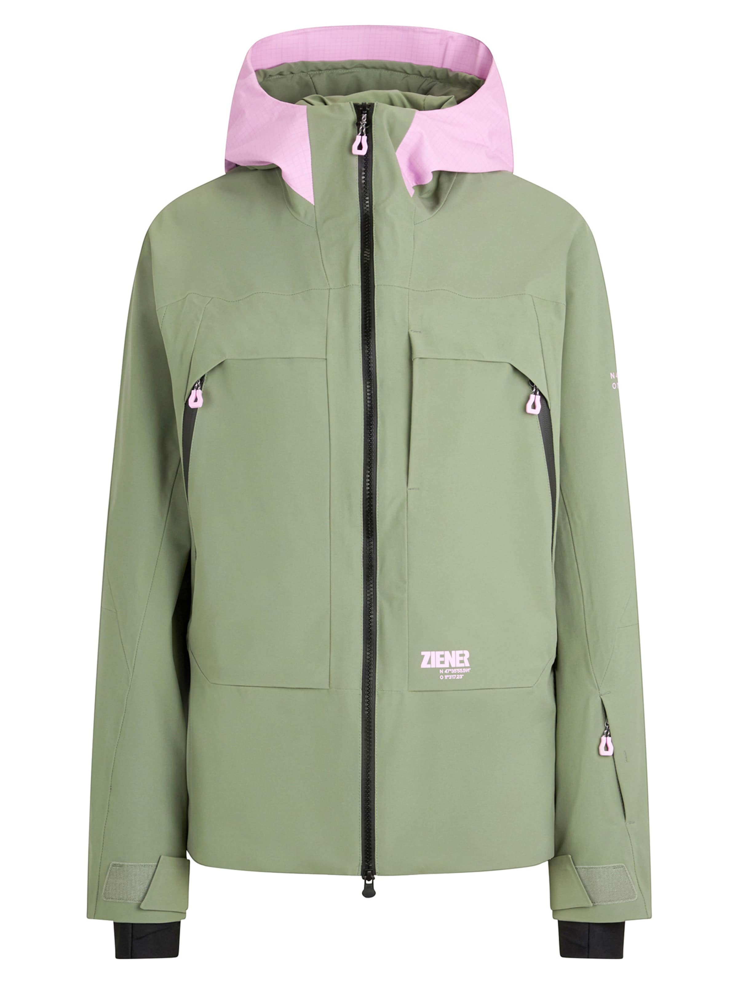 ZIENER Outdoor Jacket in Green: front