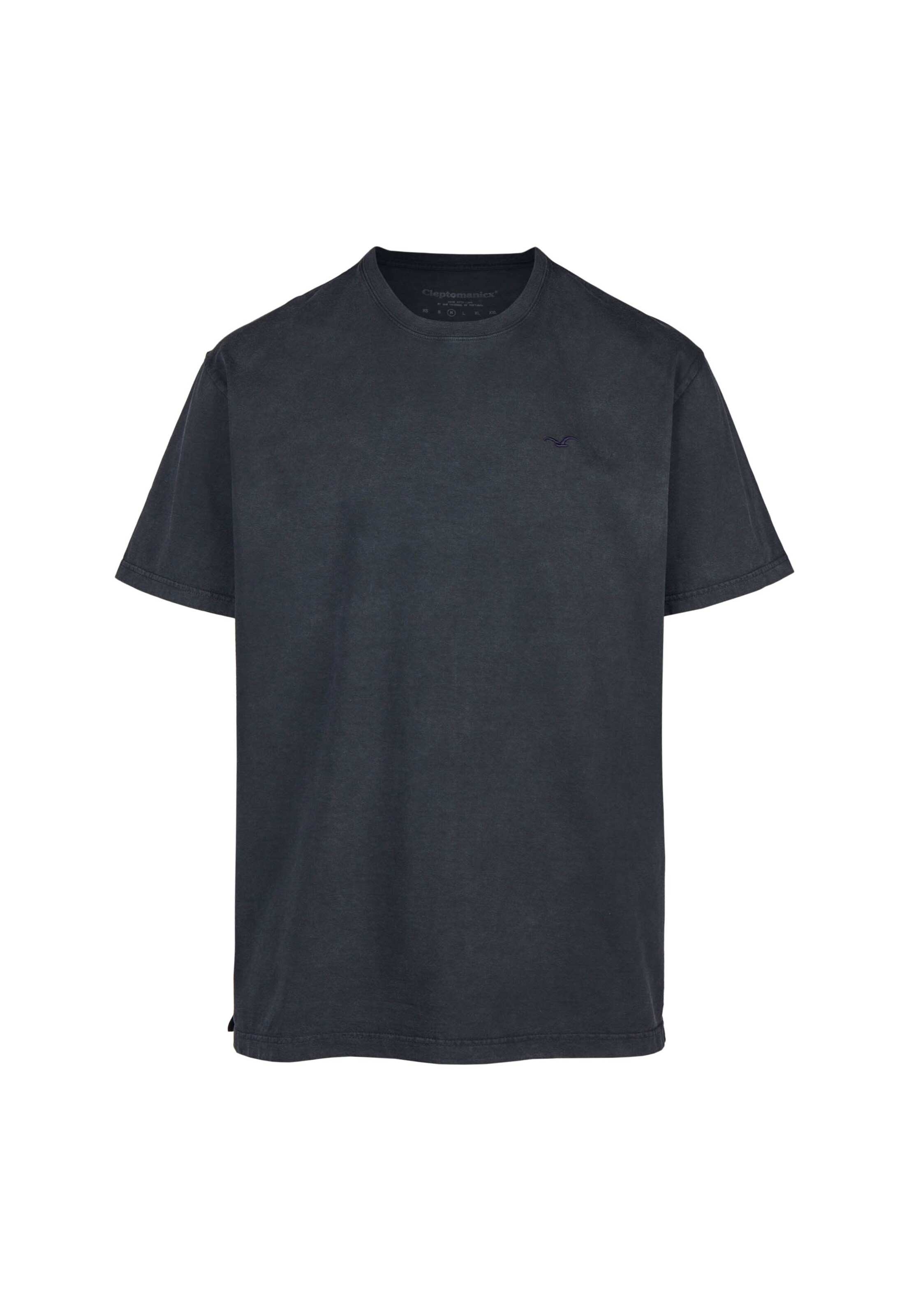 Cleptomanicx T-Shirt 'Boxy Tee Ligull Washed' in Grau: Vorderseite