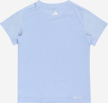 mėlyna ADIDAS SPORTSWEAR Sportiniai marškinėliai 'Essentials Aeroready -Fit Logo'