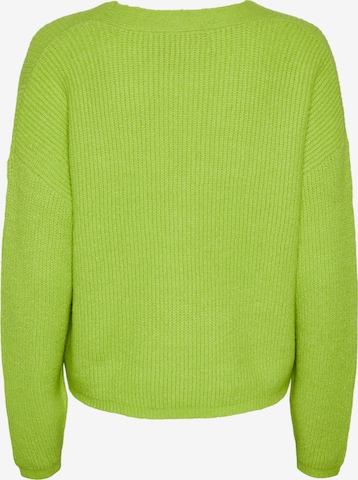 Geacă tricotată 'Green' de la PIECES pe verde