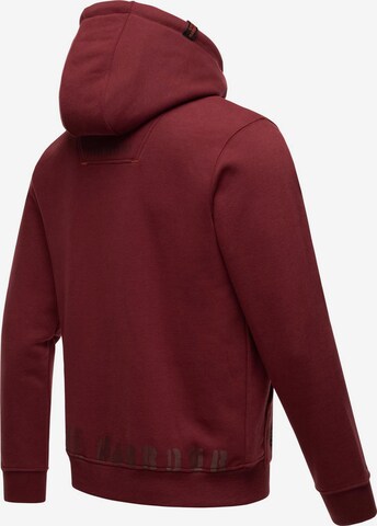 STONE HARBOUR - Sudadera con cremallera 'Jacobi' en rojo