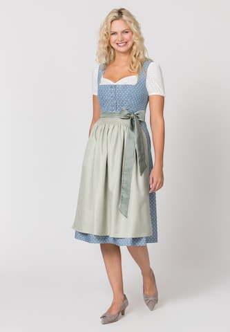 STOCKERPOINT Dirndl 'Dori' in Blau: Vorderseite