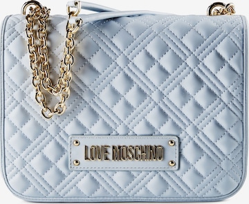 Sac bandoulière Love Moschino en bleu : devant