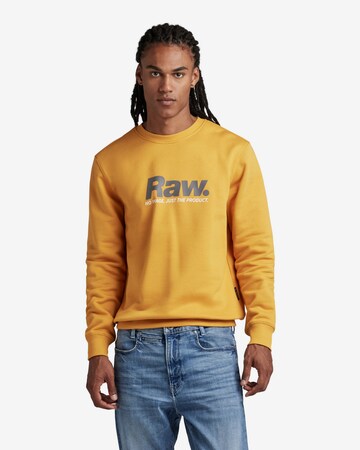 G-Star RAW Sweatshirt in Yellow: front