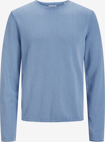 Coupe regular Pull-over 'Leo' JACK & JONES en bleu : devant