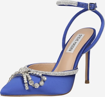 STEVE MADDEN - Sandálias com tiras 'VIBRANTLY' em azul: frente