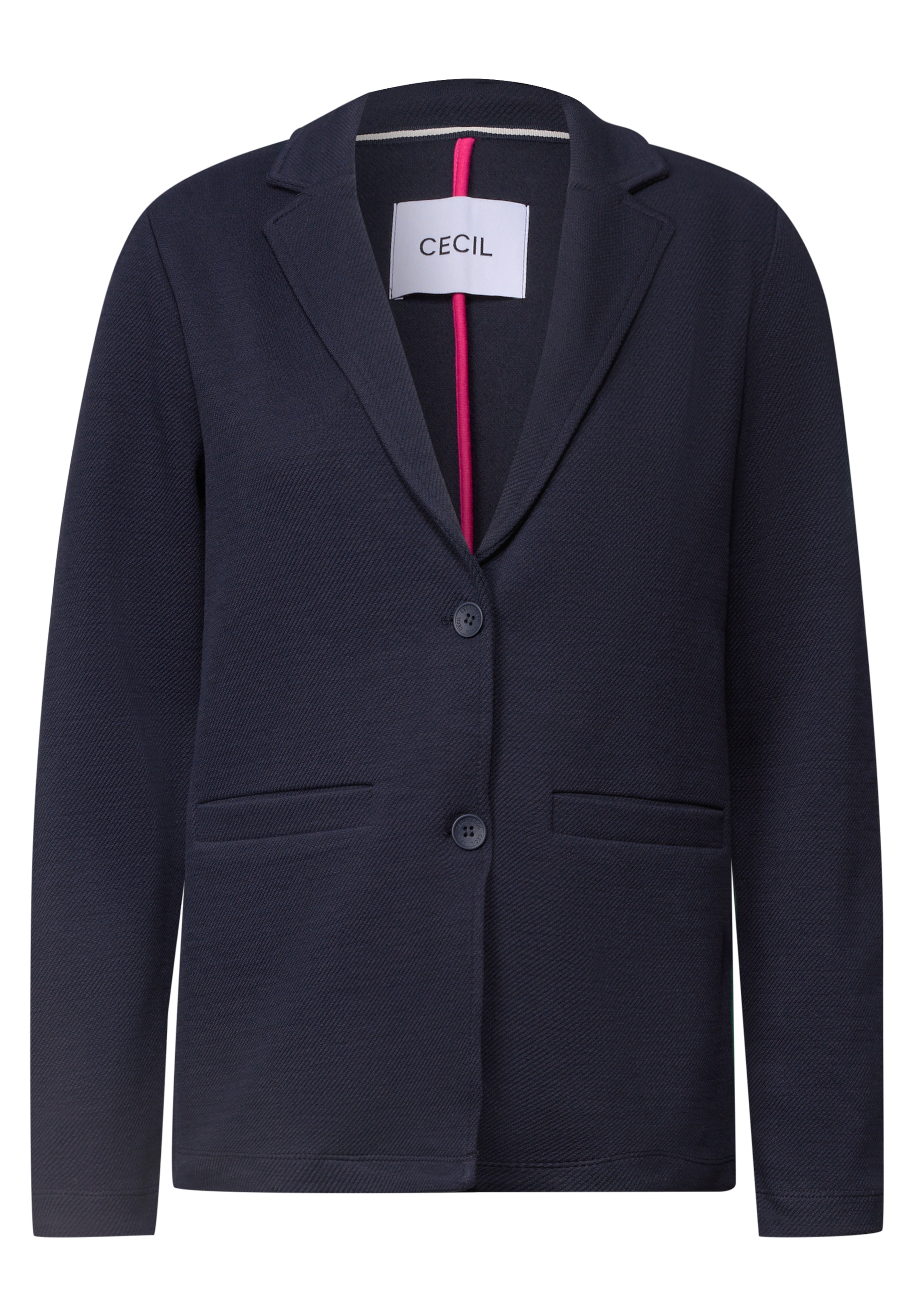CECIL Sweatjacke in L in dunkelblau, Produktansicht