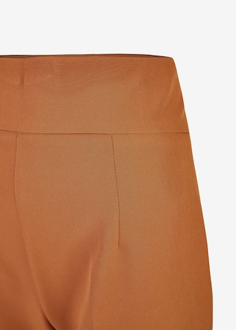 Nicowa Loose fit Pleated Pants in Brown