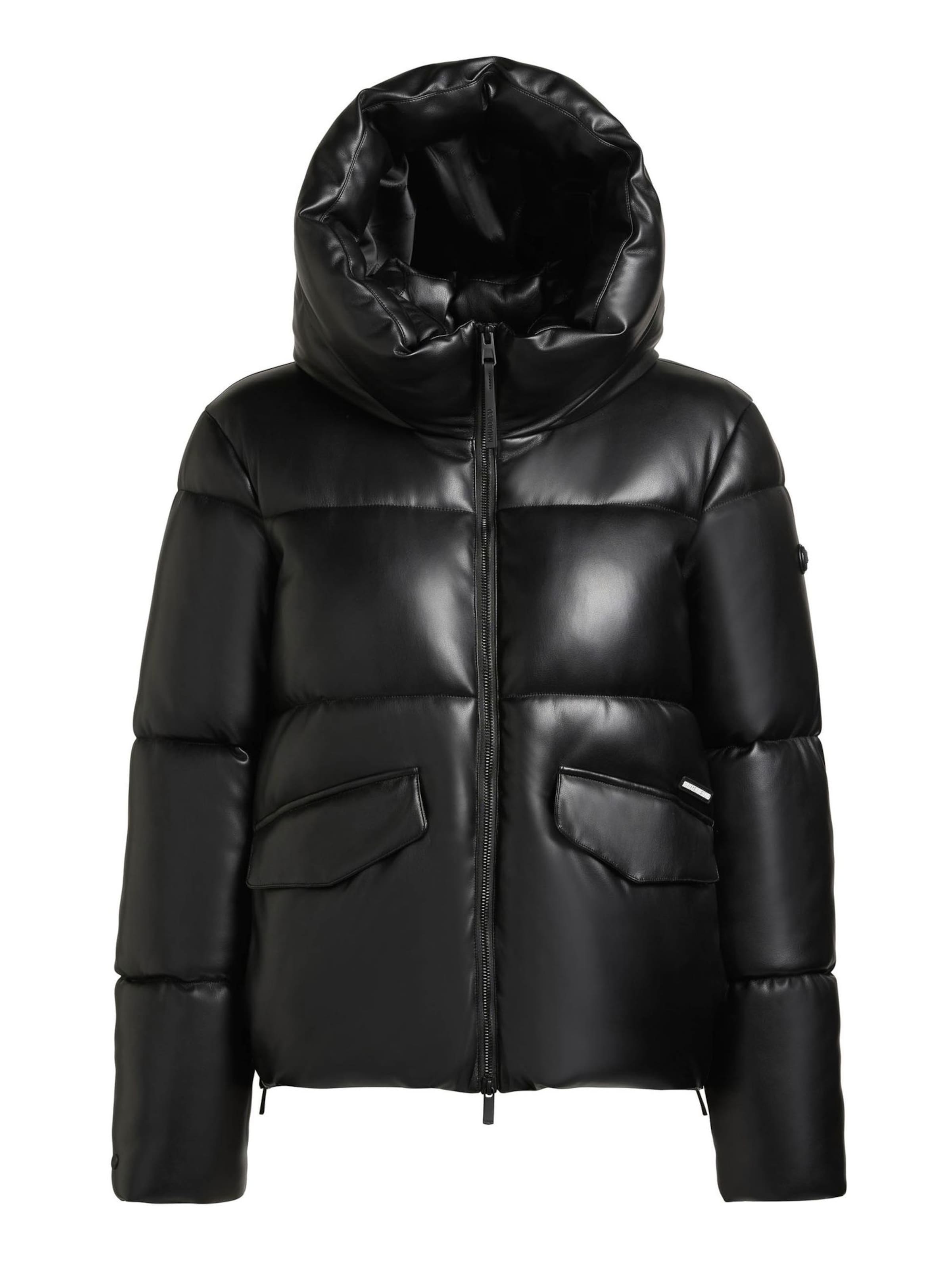 khujo Winter Jacket in Black: front