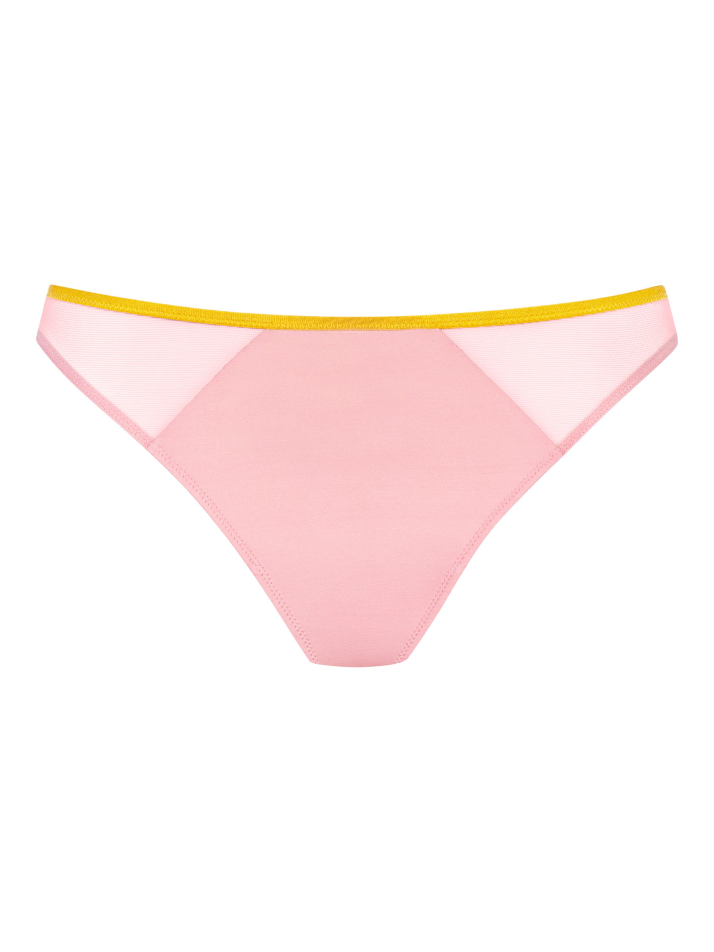 Slip 'Poetry Almost Sheer' Mey en rose : devant