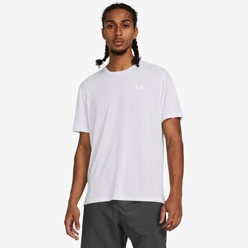 UNDER ARMOUR Performance Shirt 'STREAKER SPLATTER' in White: front