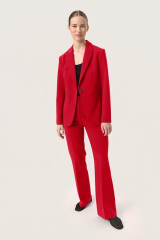 SOAKED IN LUXURY Blazer 'Corinne' i rød