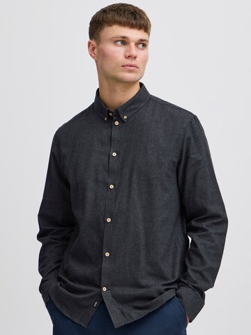 !Solid Regular fit Button Up Shirt 'Pete' in Black: front