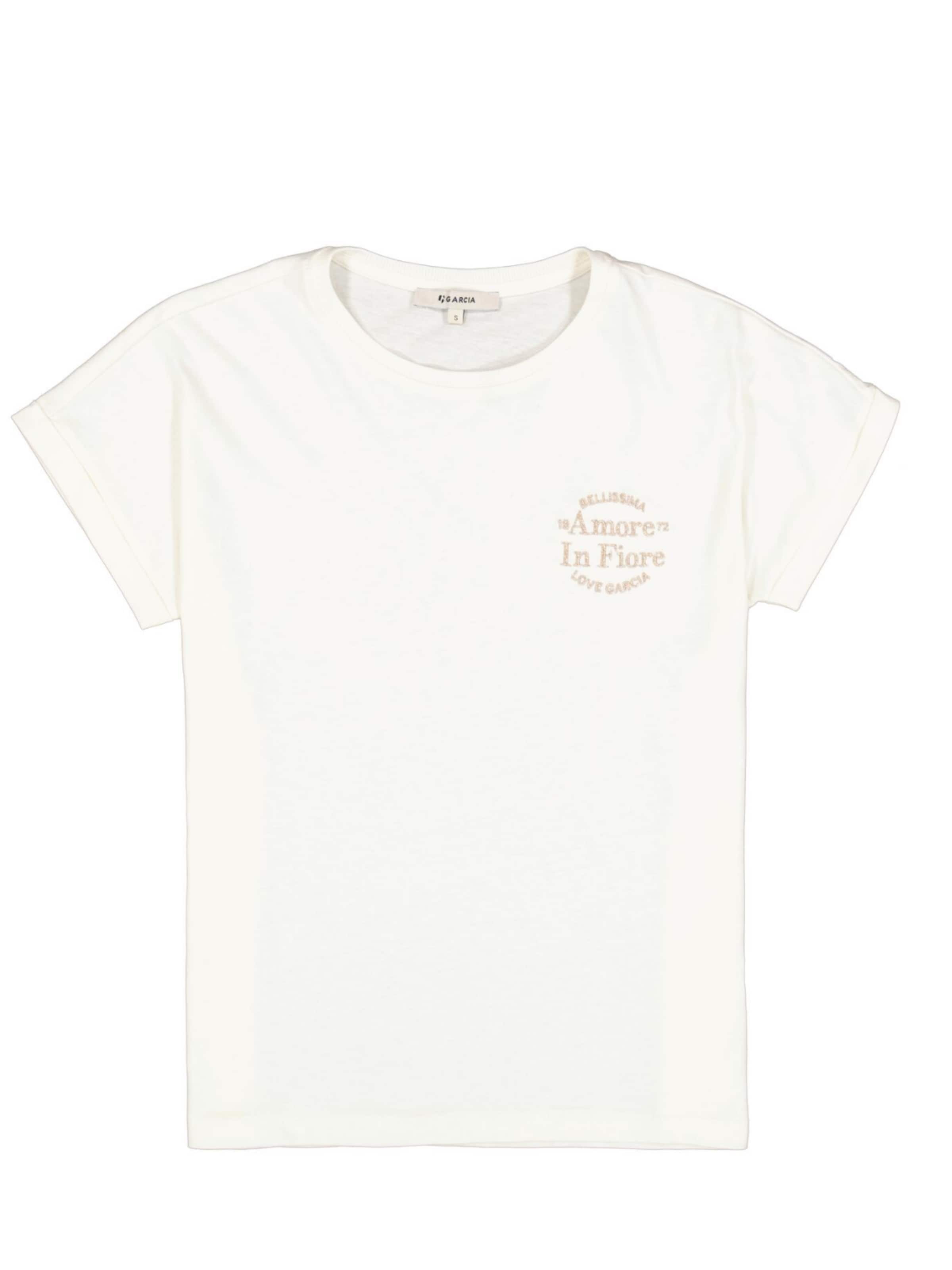 GARCIA T-shirt 'Garcia - Dames t-shirt' en L en blanc, Vue avec produit