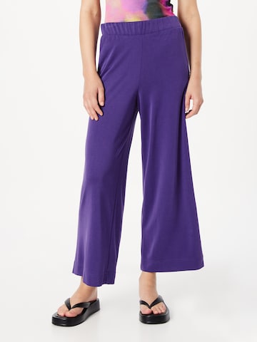 Monki Wide leg Broek in Lila: voorkant