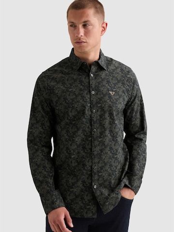 Regular fit Camicia 'Shirt with allover print and embroidered logo' di PME Legend in blu: frontale