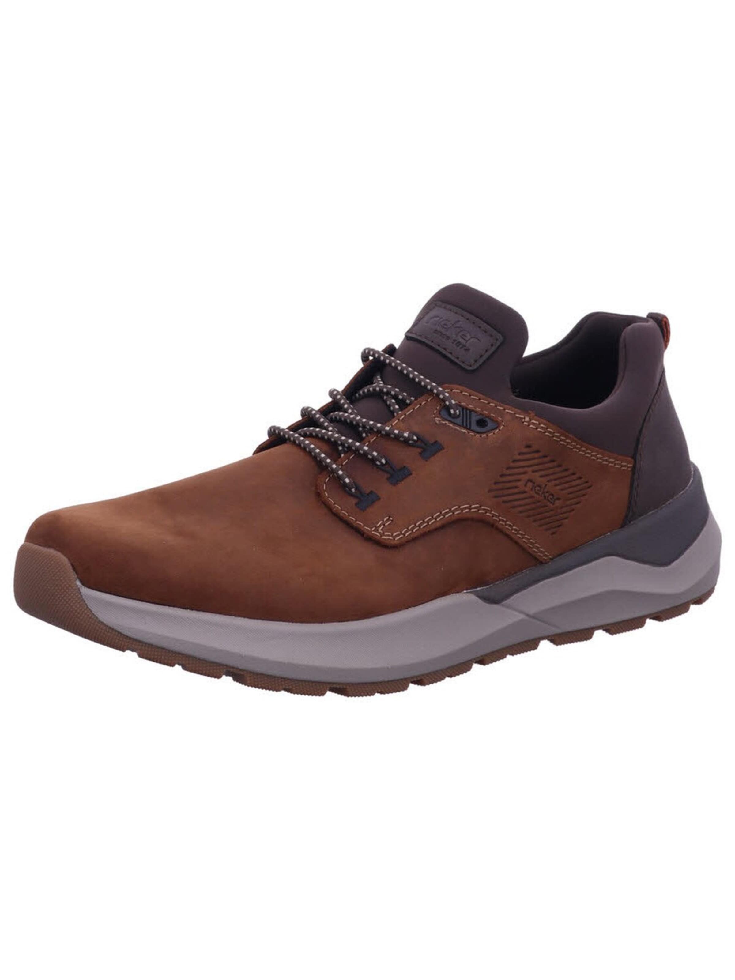Sneaker bassa 'Slipper Herren 06050-22 Echtleder in braun' di Rieker in marrone: frontale