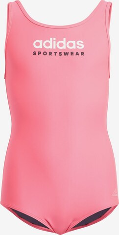 Maillot de bain de sport ADIDAS SPORTSWEAR en rose : devant