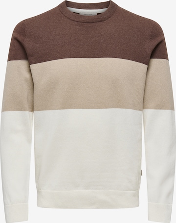 Pull-over 'ONSREX' Only & Sons en blanc : devant