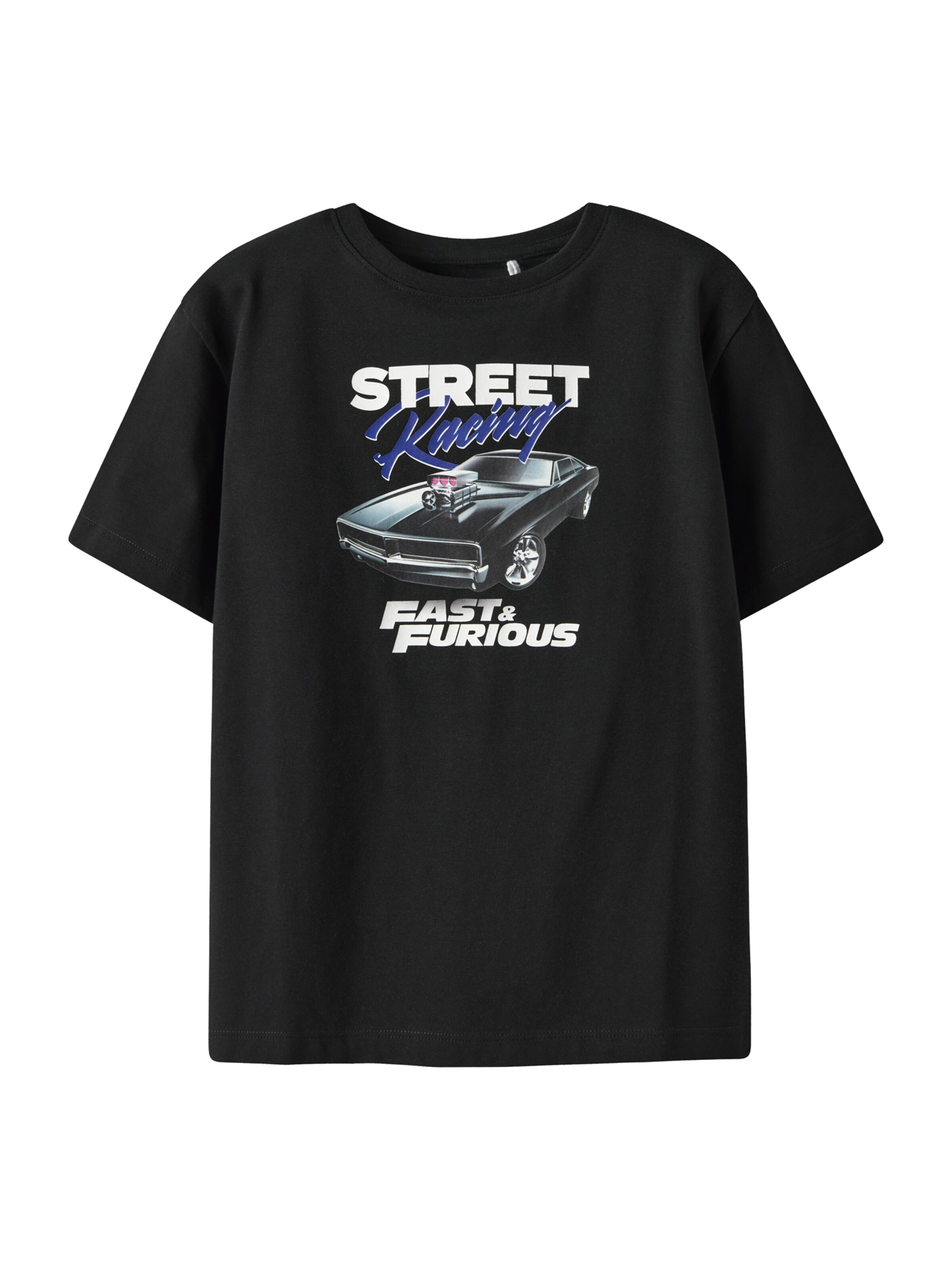 NAME IT Shirt 'NKMALON F&F' in Black: front