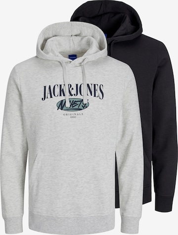 JACK & JONES Свитшот 'COBIN' в Серый: спереди