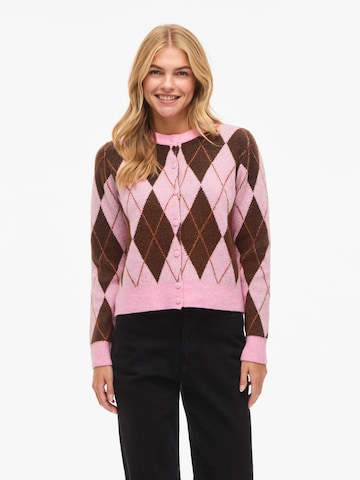 Cardigan 'VINORE' VILA en rose : devant