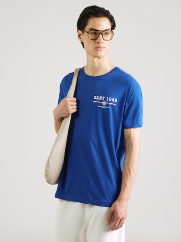 GANT - Camisa em azul: frente