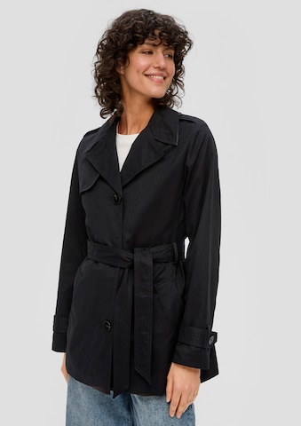 s.Oliver Between-Seasons Coat in Black: front