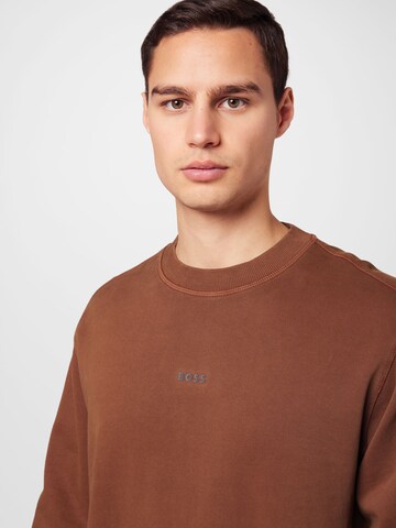 Sweat-shirt 'Wefade' BOSS en marron