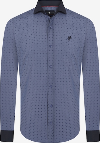 DENIM CULTURE Regular fit Button Up Shirt 'Colin' in Blue: front