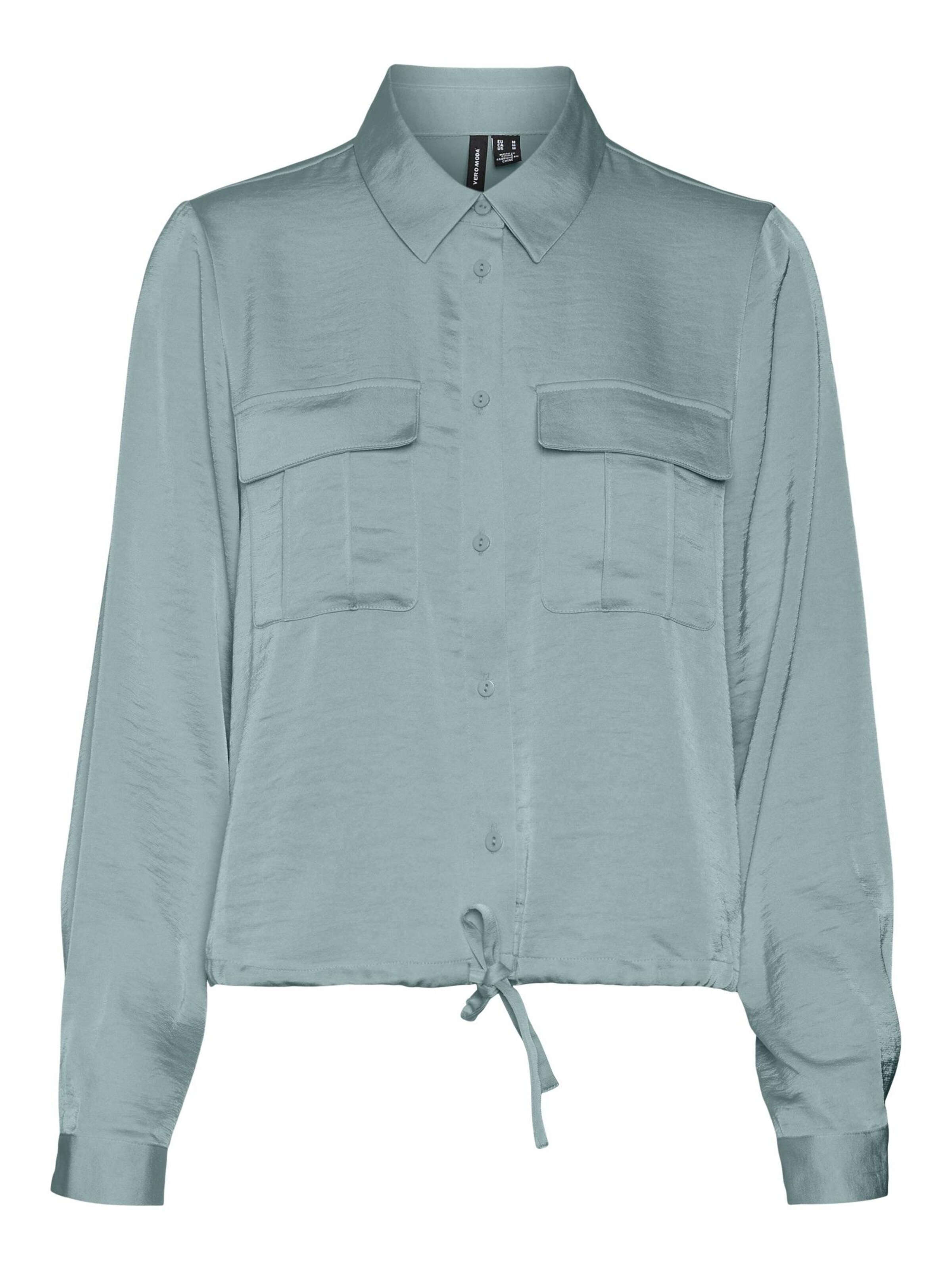 VERO MODA Bluse i grøn: forside