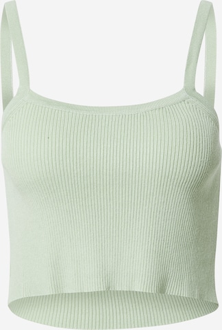 Missguided Knitted top in Green: front