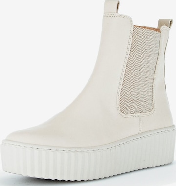 GABOR Chelsea boots in Beige: voorkant