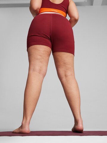PUMA Skinny Spodnie sportowe 'LEMLEM' w kolorze czerwony