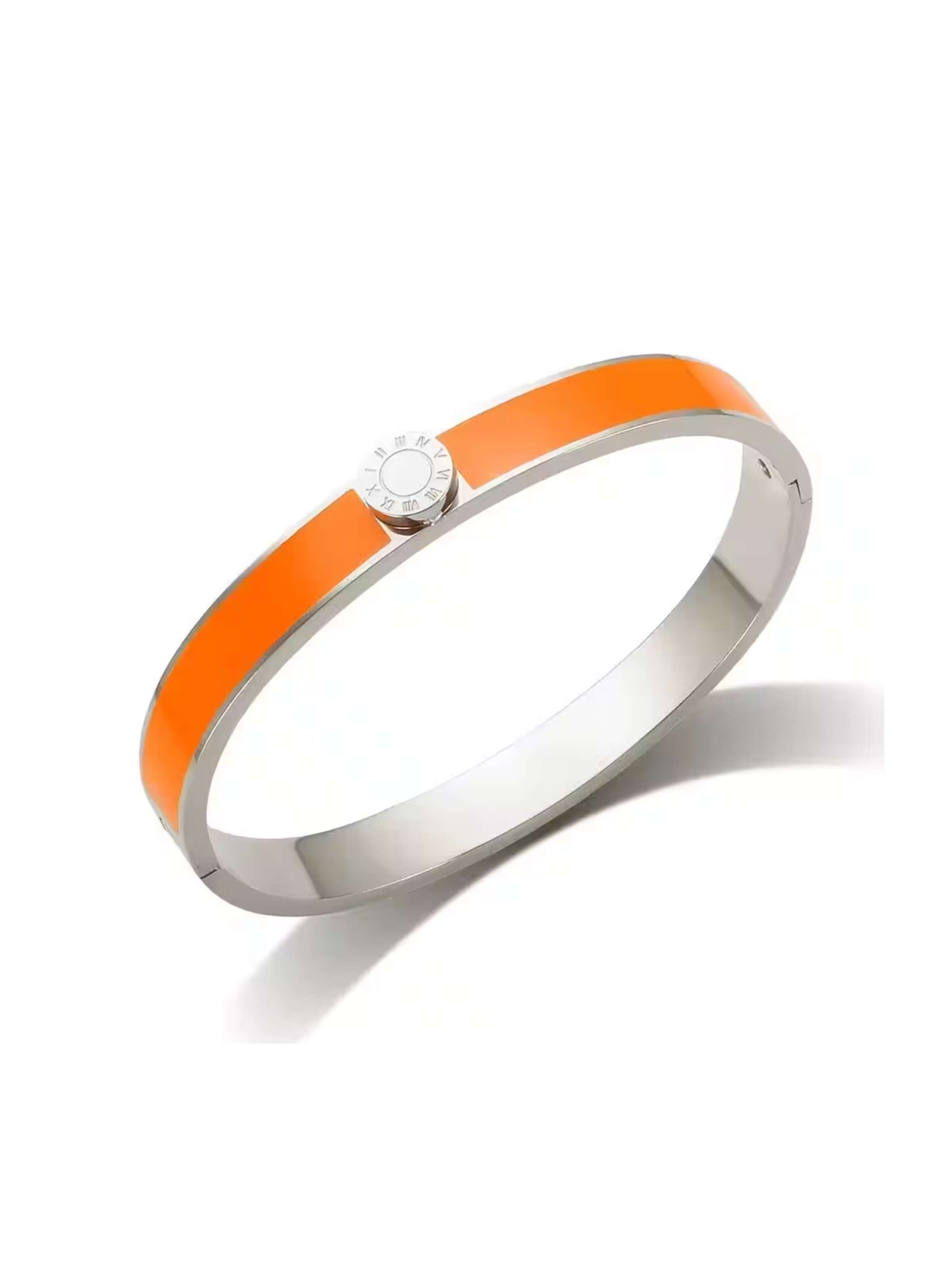 ROUGEMONT Jewellery Armband 'Emaillierter Armreif 18cm' in orange, Produktansicht