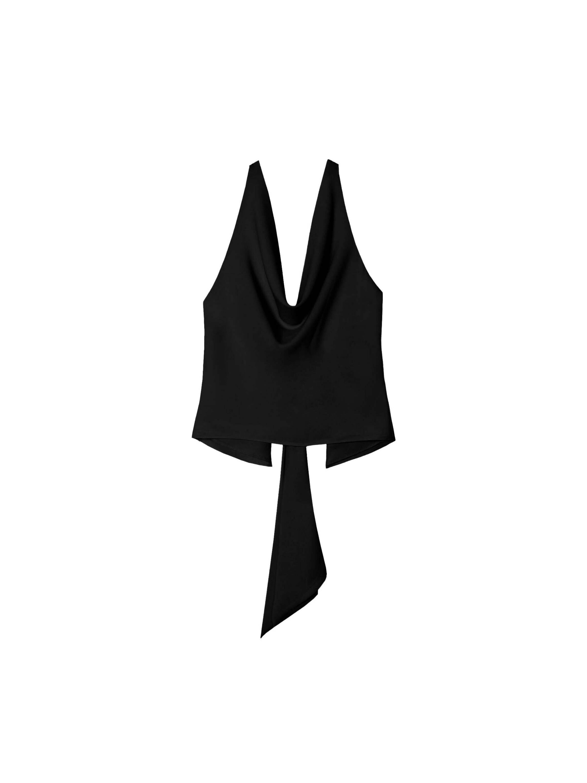 THE-ARE - Blusa en negro: frente