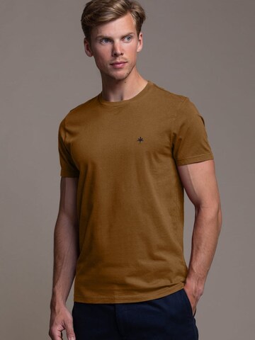 Laurent Vergne Shirt 'Thierry T-Shirt - Cognac' in Brown