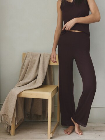 Wide leg Pantaloni di Next in marrone: frontale