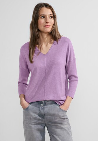 CECIL Sweater in Purple: front