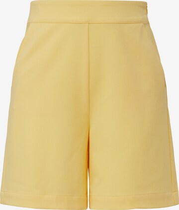 QS Wide leg Trousers in Yellow: front