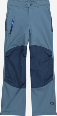 FINKID Normální Funkční kalhoty 'KIKSA MOVE' – modrá: přední strana