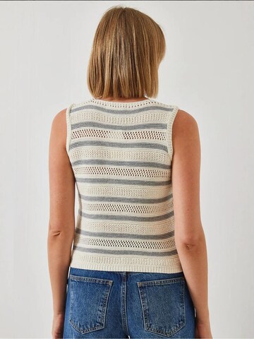 Gilet in maglia di Bianco Lucci in beige