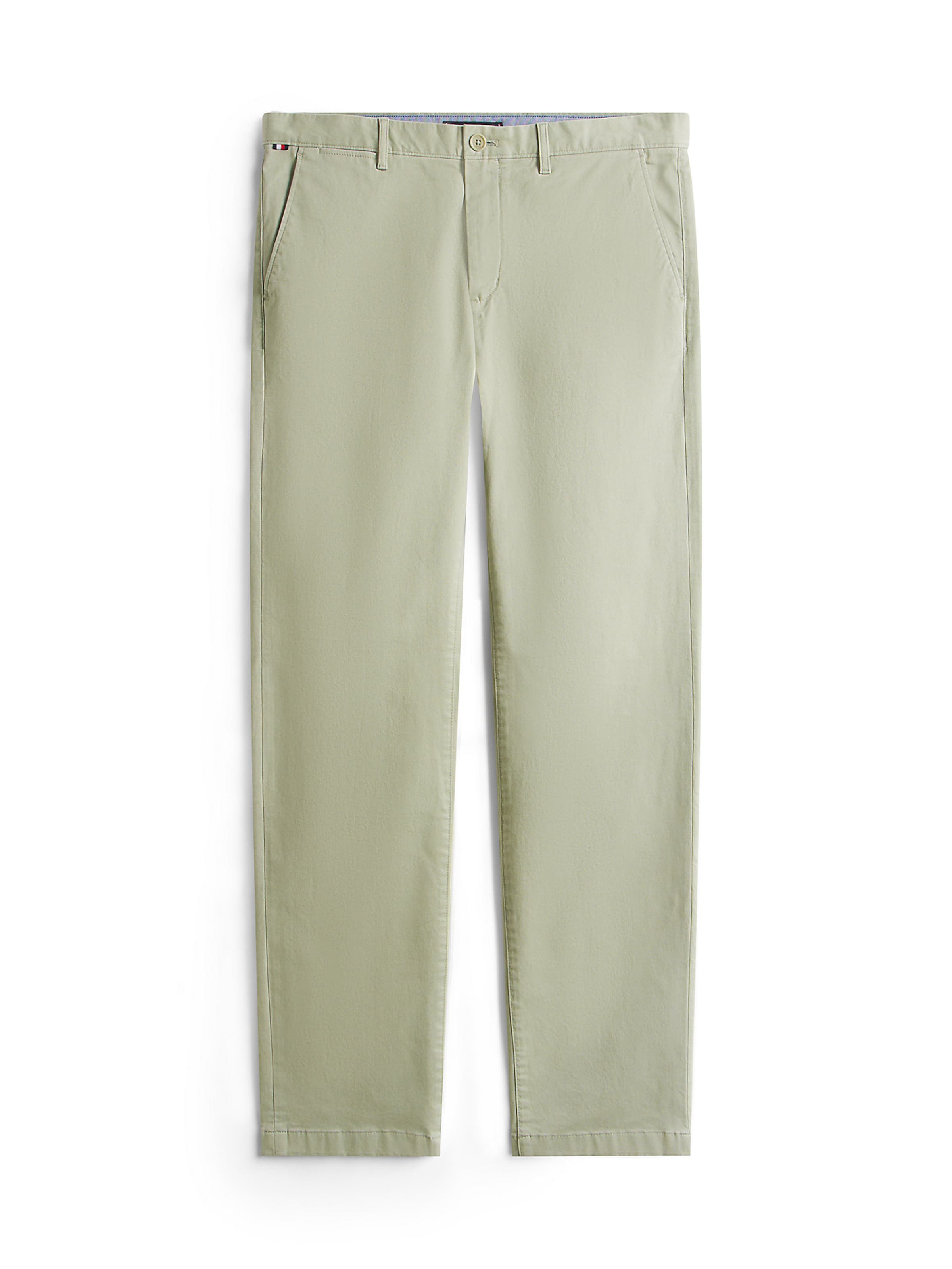Regular Pantalon chino 'Denton' TOMMY HILFIGER en vert : devant