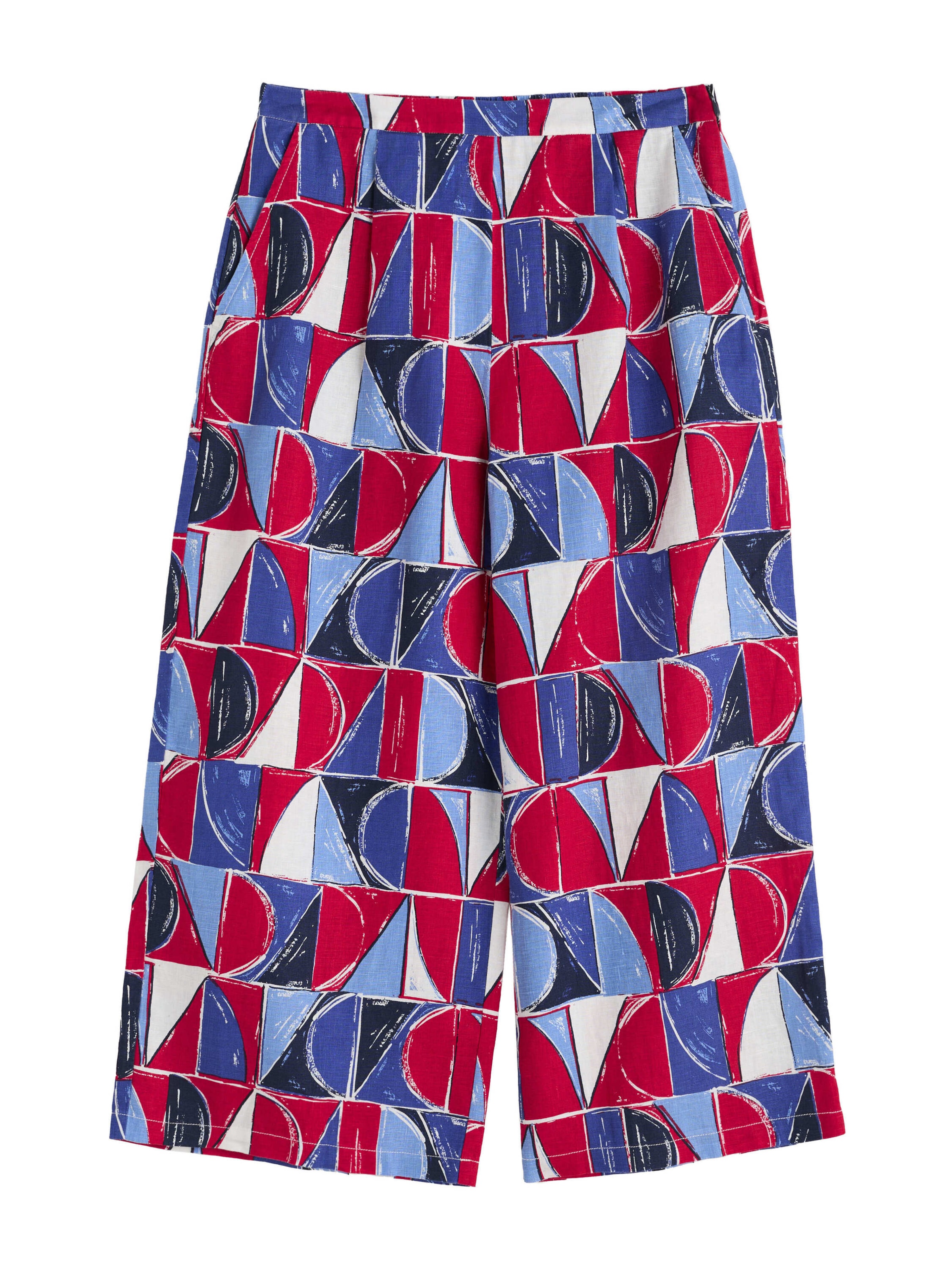 Seasalt Cornwall Wide Leg Housut 'Peaceful Haven' värissä monivärinen: etupuoli