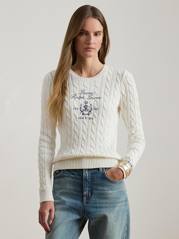 Lauren Ralph Lauren Petite Pullover 'RINETT' in Weiß: Vorderseite